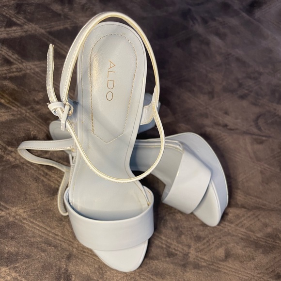 Aldo Shoes “ Kandie” Powder Blue Platform Sandal US 8 - Picture 8 of 17
